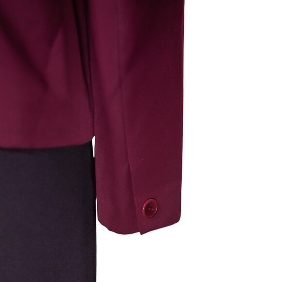 Talbots Women's Blazer Burgundy Red Wool Lined Work Career Office Suit Jacket 6P - Picture 9 of 9